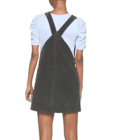 JUNIORS SO ZIP DOWN WOVEN PINAFORE DRESS - Picture 3 of 8